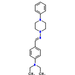 InChI=1/C21H28N4/c1-3-23(4-2)21-12-10-19(11-13-21)18-22-25-16-14-24(15-17-25)20-8-6-5-7-9-20/h5-13,18H,3-4,14-17H2,1-2H3/b22-18+