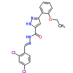 InChI=1/C19H16Cl2N4O2/c1-2-27-18-6-4-3-5-14(18)16-10-17(24-23-16)19(26)25-22-11-12-7-8-13(20)9-15(12)21/h3-11H,2H2,1H3,(H,23,24)(H,25,26)/b22-11+