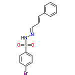 InChI=1/C15H13BrN2O2S/c16-14-8-10-15(11-9-14)21(19,20)18-17-12-4-7-13-5-2-1-3-6-13/h1-12,18H/b7-4+,17-12+