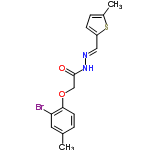 InChI=1/C15H15BrN2O2S/c1-10-3-6-14(13(16)7-10)20-9-15(19)18-17-8-12-5-4-11(2)21-12/h3-8H,9H2,1-2H3,(H,18,19)/b17-8+