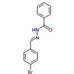 InChI=1/C14H11BrN2O/c15-13-8-6-11(7-9-13)10-16-17-14(18)12-4-2-1-3-5-12/h1-10H,(H,17,18)/b16-10+