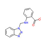 InChI=1/C14H12N4O2/c19-14(20)10-5-1-2-6-11(10)15-9-18-13-8-4-3-7-12(13)16-17-18/h1-8,15H,9H2,(H,19,20)/p-1