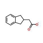 InChI=1/C11H12O2/c12-11(13)7-8-5-9-3-1-2-4-10(9)6-8/h1-4,8H,5-7H2,(H,12,13)/p-1