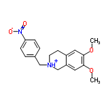 InChI=1/C18H20N2O4/c1-23-17-9-14-7-8-19(12-15(14)10-18(17)24-2)11-13-3-5-16(6-4-13)20(21)22/h3-6,9-10H,7-8,11-12H2,1-2H3/p+1