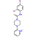 InChI=1/C16H16Cl2N4S/c17-12-4-5-14(13(18)11-12)20-16(23)22-9-7-21(8-10-22)15-3-1-2-6-19-15/h1-6,11H,7-10H2,(H,20,23)/p+1