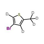 InChI=1/C5H5BrS/c1-4-2-5(6)3-7-4/h2-3H,1H3/i1D3,2D,3D