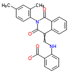 InChI=1/C25H20N2O4/c1-15-11-12-22(16(2)13-15)27-23(28)18-8-4-3-7-17(18)20(24(27)29)14-26-21-10-6-5-9-19(21)25(30)31/h3-14,26H,1-2H3,(H,30,31)/p-1