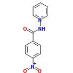 InChI=1/C12H9N3O3/c16-12(13-14-8-2-1-3-9-14)10-4-6-11(7-5-10)15(17)18/h1-9H/p+1