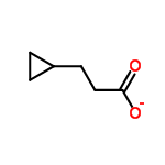 InChI=1/C6H10O2/c7-6(8)4-3-5-1-2-5/h5H,1-4H2,(H,7,8)/p-1