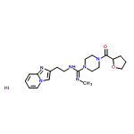 InChI=1/C20H28N6O2.HI/c1-21-20(22-8-7-16-15-26-9-3-2-6-18(26)23-16)25-12-10-24(11-13-25)19(27)17-5-4-14-28-17;/h2-3,6,9,15,17H,4-5,7-8,10-14H2,1H3,(H,21,22);1H