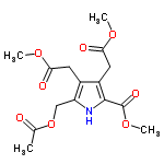 InChI=1/C15H19NO8/c1-8(17)24-7-11-9(5-12(18)21-2)10(6-13(19)22-3)14(16-11)15(20)23-4/h16H,5-7H2,1-4H3