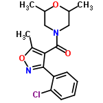 InChI=1/C17H19ClN2O3/c1-10-8-20(9-11(2)22-10)17(21)15-12(3)23-19-16(15)13-6-4-5-7-14(13)18/h4-7,10-11H,8-9H2,1-3H3