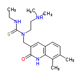 InChI=1/C19H28N4OS/c1-6-20-19(25)23(10-9-22(4)5)12-16-11-15-8-7-13(2)14(3)17(15)21-18(16)24/h7-8,11H,6,9-10,12H2,1-5H3,(H,20,25)(H,21,24)/p+1