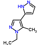 InChI=1/C9H12N4/c1-3-13-7(2)8(6-11-13)9-4-5-10-12-9/h4-6H,3H2,1-2H3,(H,10,12)