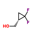 InChI=1/C4H6F2O/c5-4(6)1-3(4)2-7/h3,7H,1-2H2/t3-/m0/s1