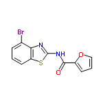 InChI=1/C12H7BrN2O2S/c13-7-3-1-5-9-10(7)14-12(18-9)15-11(16)8-4-2-6-17-8/h1-6H,(H,14,15,16)