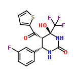 InChI=1/C16H12F4N2O3S/c17-9-4-1-3-8(7-9)12-11(13(23)10-5-2-6-26-10)15(25,16(18,19)20)22-14(24)21-12/h1-7,11-12,25H,(H2,21,22,24)/t11-,12-,15+/m1/s1