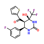 InChI=1/C16H12F4N2O3S/c17-9-4-1-3-8(7-9)12-11(13(23)10-5-2-6-26-10)15(25,16(18,19)20)22-14(24)21-12/h1-7,11-12,25H,(H2,21,22,24)/t11-,12-,15-/m0/s1