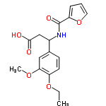 InChI=1/C17H19NO6/c1-3-23-13-7-6-11(9-15(13)22-2)12(10-16(19)20)18-17(21)14-5-4-8-24-14/h4-9,12H,3,10H2,1-2H3,(H,18,21)(H,19,20)