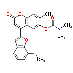 InChI=1/C22H19NO6/c1-12-8-18-14(10-17(12)29-22(25)23(2)3)15(11-20(24)27-18)19-9-13-6-5-7-16(26-4)21(13)28-19/h5-11H,1-4H3