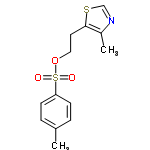 InChI=1/C13H15NO3S2/c1-10-3-5-12(6-4-10)19(15,16)17-8-7-13-11(2)14-9-18-13/h3-6,9H,7-8H2,1-2H3