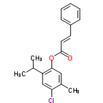 InChI=1/C19H19ClO2/c1-13(2)16-12-17(20)14(3)11-18(16)22-19(21)10-9-15-7-5-4-6-8-15/h4-13H,1-3H3/b10-9+