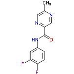 InChI=1/C12H9F2N3O/c1-7-5-16-11(6-15-7)12(18)17-8-2-3-9(13)10(14)4-8/h2-6H,1H3,(H,17,18)