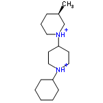 InChI=1/C17H32N2/c1-15-6-5-11-19(14-15)17-9-12-18(13-10-17)16-7-3-2-4-8-16/h15-17H,2-14H2,1H3/p+2/t15-/m1/s1