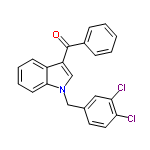 InChI=1/C22H15Cl2NO/c23-19-11-10-15(12-20(19)24)13-25-14-18(17-8-4-5-9-21(17)25)22(26)16-6-2-1-3-7-16/h1-12,14H,13H2