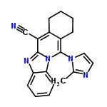 InChI=1/C20H17N5/c1-13-22-10-11-24(13)20-15-7-3-2-6-14(15)16(12-21)19-23-17-8-4-5-9-18(17)25(19)20/h4-5,8-11H,2-3,6-7H2,1H3