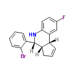 InChI=1/C18H15BrFN/c19-16-7-2-1-4-14(16)18-13-6-3-5-12(13)15-10-11(20)8-9-17(15)21-18/h1-5,7-10,12-13,18,21H,6H2/t12-,13+,18-/m1/s1