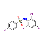 InChI=1/C12H7Cl4NO2S/c13-7-1-3-9(4-2-7)20(18,19)17-12-10(15)5-8(14)6-11(12)16/h1-6,17H