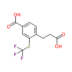 InChI=1/C11H9F3O4S/c12-11(13,14)19-8-5-7(10(17)18)2-1-6(8)3-4-9(15)16/h1-2,5H,3-4H2,(H,15,16)(H,17,18)