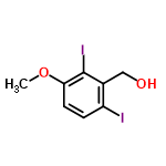 InChI=1/C8H8I2O2/c1-12-7-3-2-6(9)5(4-11)8(7)10/h2-3,11H,4H2,1H3