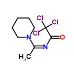 InChI=1/C9H13Cl3N2O/c1-7(13-8(15)9(10,11)12)14-5-3-2-4-6-14/h2-6H2,1H3/b13-7-