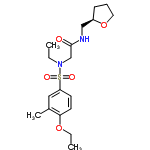 InChI=1/C18H28N2O5S/c1-4-20(13-18(21)19-12-15-7-6-10-25-15)26(22,23)16-8-9-17(24-5-2)14(3)11-16/h8-9,11,15H,4-7,10,12-13H2,1-3H3,(H,19,21)/t15-/m1/s1