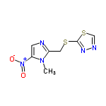 InChI=1/C7H7N5O2S2/c1-11-5(8-2-6(11)12(13)14)3-15-7-10-9-4-16-7/h2,4H,3H2,1H3