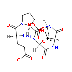 InChI=1/C19H31N5O10/c1-9(15(29)22-11(7-25)16(30)23-12(8-26)19(33)34)21-17(31)13-3-2-6-24(13)18(32)10(20)4-5-14(27)28/h9-13,25-26H,2-8,20H2,1H3,(H,21,31)(H,22,29)(H,23,30)(H,27,28)(H,33,34)/t9-,10-,11-,12-,13-/m0/s1