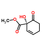 InChI=1/C8H10O4/c1-12-7(10)8(11)5-3-2-4-6(8)9/h3,5,11H,2,4H2,1H3/t8-/m0/s1