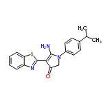 InChI=1/C20H19N3OS/c1-12(2)13-7-9-14(10-8-13)23-11-16(24)18(19(23)21)20-22-15-5-3-4-6-17(15)25-20/h3-10,12H,11,21H2,1-2H3