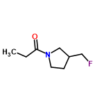 InChI=1/C8H14FNO/c1-2-8(11)10-4-3-7(5-9)6-10/h7H,2-6H2,1H3