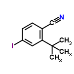 InChI=1/C11H12IN/c1-11(2,3)10-6-9(12)5-4-8(10)7-13/h4-6H,1-3H3