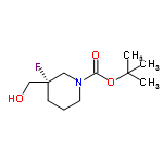 InChI=1/C11H20FNO3/c1-10(2,3)16-9(15)13-6-4-5-11(12,7-13)8-14/h14H,4-8H2,1-3H3/t11-/m0/s1