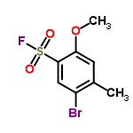 InChI=1/C8H8BrFO3S/c1-5-3-7(13-2)8(4-6(5)9)14(10,11)12/h3-4H,1-2H3