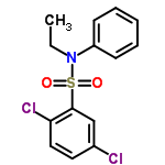 InChI=1/C14H13Cl2NO2S/c1-2-17(12-6-4-3-5-7-12)20(18,19)14-10-11(15)8-9-13(14)16/h3-10H,2H2,1H3