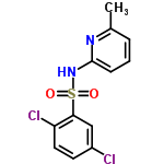 InChI=1/C12H10Cl2N2O2S/c1-8-3-2-4-12(15-8)16-19(17,18)11-7-9(13)5-6-10(11)14/h2-7H,1H3,(H,15,16)