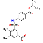 InChI=1/C19H21NO6S/c1-11(2)26-19(23)14-5-7-16(8-6-14)20-27(24,25)17-10-15(18(21)22)9-12(3)13(17)4/h5-11,20H,1-4H3,(H,21,22)/p-1