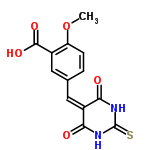 InChI=1/C13H10N2O5S/c1-20-9-3-2-6(4-7(9)12(18)19)5-8-10(16)14-13(21)15-11(8)17/h2-5H,1H3,(H,18,19)(H2,14,15,16,17,21)