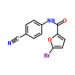 InChI=1/C12H7BrN2O2/c13-11-6-5-10(17-11)12(16)15-9-3-1-8(7-14)2-4-9/h1-6H,(H,15,16)