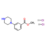 InChI=1/C12H16N2O2.2ClH/c1-16-12(15)10-3-2-4-11(9-10)14-7-5-13-6-8-14;;/h2-4,9,13H,5-8H2,1H3;2*1H